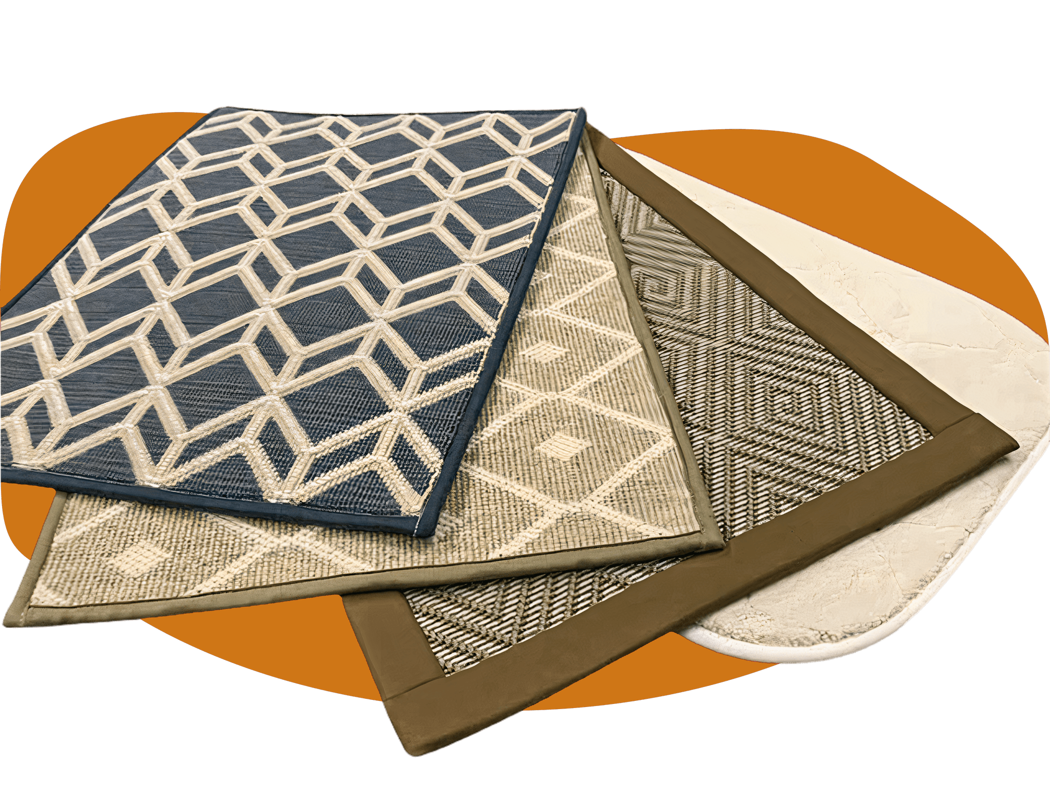 Various carpet binding types